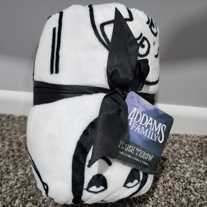 NWT Addams Family plush blanket